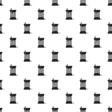 Needle and thread pattern vector Stock Illustration