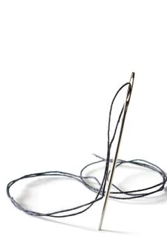 Needle and thread Foto stock
