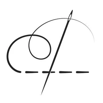 Needle and thread stitch Stock-Illustration