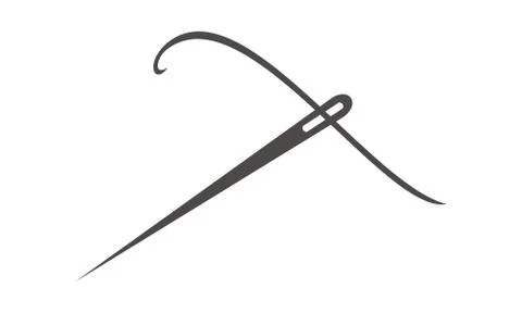 Needle and Yarn Sewing Illustrazione stock