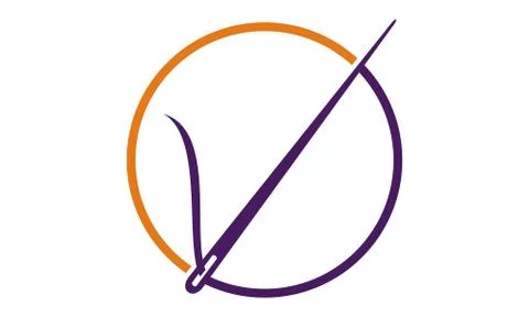 Needle and Yarn Sewing Stock-Illustration