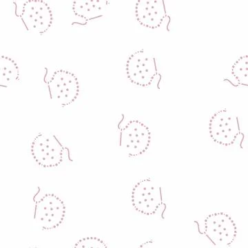 Needle bead glyph seamless pattern Stock Illustration