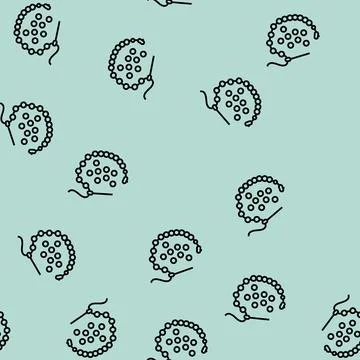 Needle bead line seamless pattern Stock Illustration