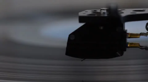 Needle being lowered onto record Stock Footage 22983793