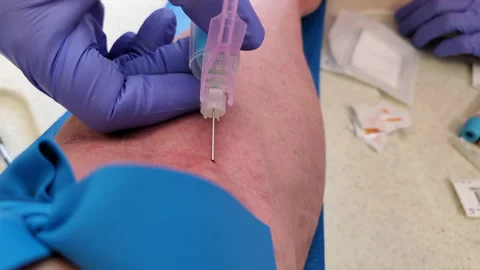 Needle In Blood Draw Stock Footage 168023151