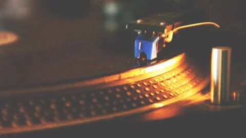 Needle DJ turntables 4 Stock Footage 107167464