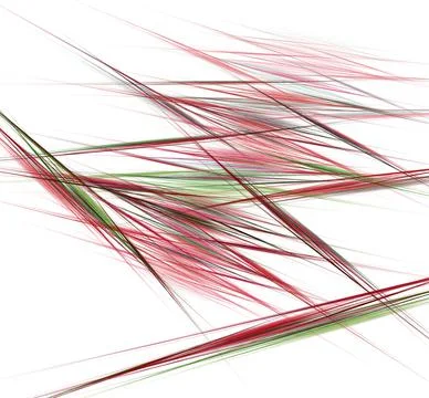 Needle fractal in the form of rays, lines. On white background Stock Illustration