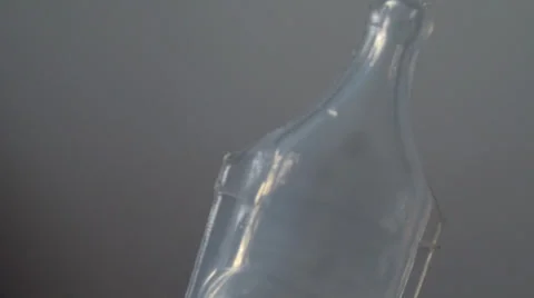 Needle Going In A Saline Solution,  Hygiene, Medical, Hospital, Point Of View Stock Footage 36560936