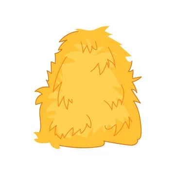 Needle haystack cartoon vector illustration Stock Illustration