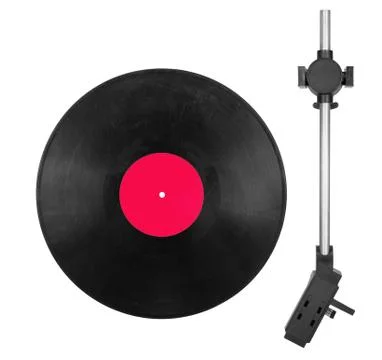 Needle head and disc Stock Photos