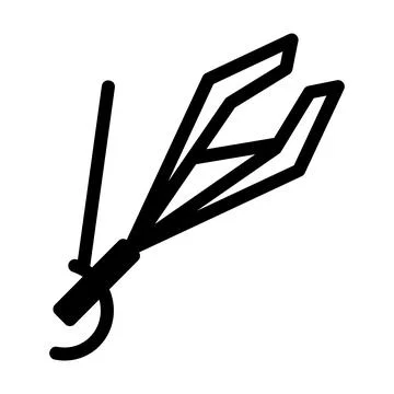 Needle holder with needle Stock Illustration