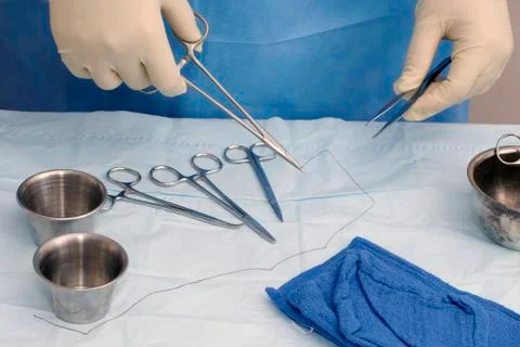 Needle holder Stock Photos