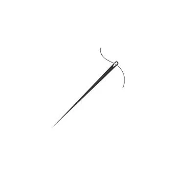 Needle icon flat Stock Illustration