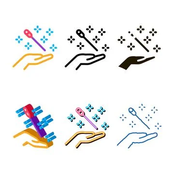 Needle injection icon vector variety outline Stock Illustration