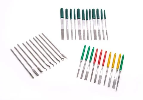 Needle Mini Diamond File Sharpening Set Stock Photos