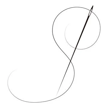 Needle with a nickname for sewing and cutting design Illustration