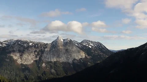 The needle peak mountain hike Canada Stock Footage 72189661