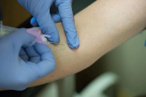 Needle Penetration Stock Photos