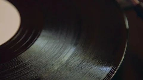 Needle placed onto record player Video stock 101494515