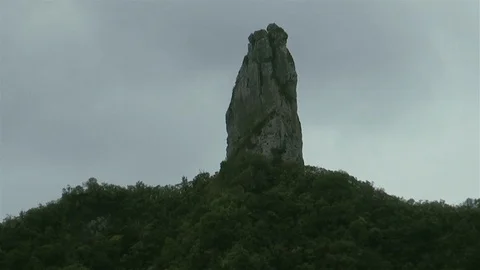The Needle Rarotonga Or Mount Te Manga Famous Mountain Range In Cook Islands Stock Footage 113297245