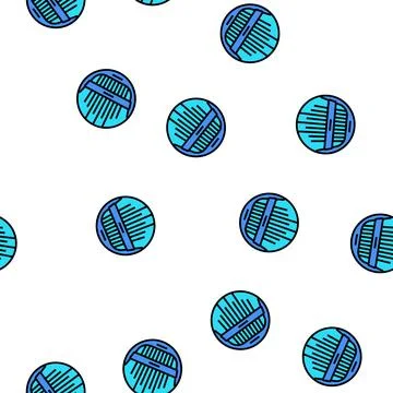 Needle set vector seamless pattern Stock Illustration