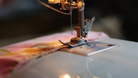 The needle of the sewing machine Stock Photos