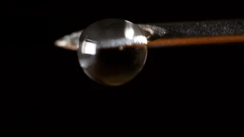 Needle from a syringe macro Stock Footage 75826498