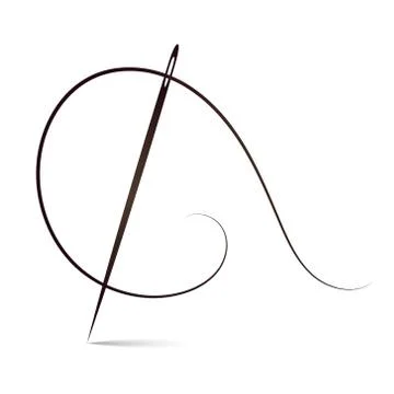 Needle with thread Stock Illustration