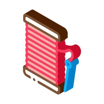 Needle Thread isometric icon vector illustration 스톡 일러스트