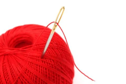 Needle thread Foto stock