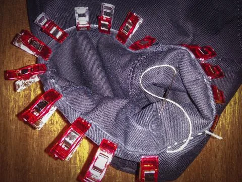 Needle with a thread Stock Photos