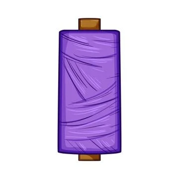 Needle thread spool cartoon vector illustration Illustrazione stock