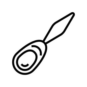 Needle threader embroidery hobby line icon vector illustration 스톡 일러스트