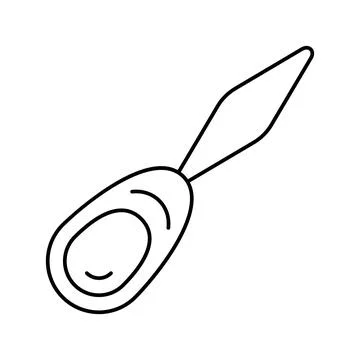 Needle threader embroidery hobby line icon vector illustration Illustrazione stock