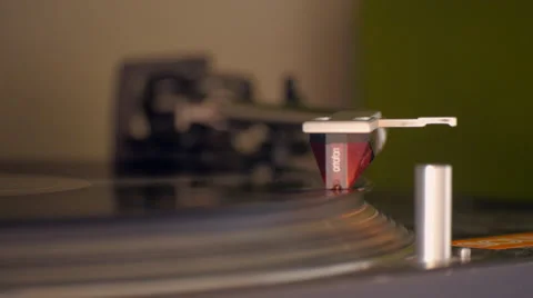 Needle on a vinyl Stock Footage 54740568
