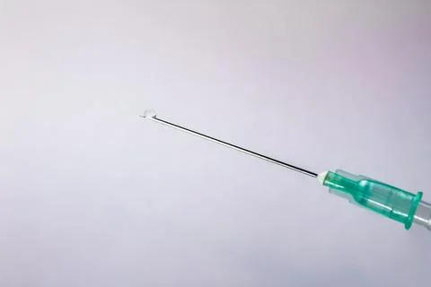 Needle on a white background Stock Photos