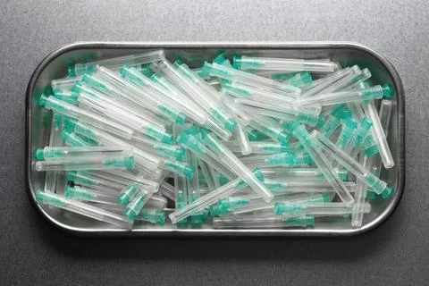 Needles for syringe Stock Photos