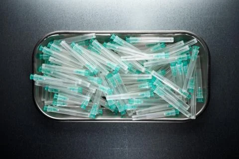 Needles for syringe 스톡 사진