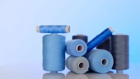 Needlework and sewing. Sewing threads set. Stock Footage 172130296