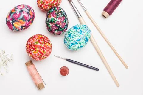 Needlework for Easter Stock Photos