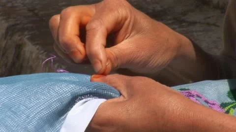 Needlework Stock Footage 12293483