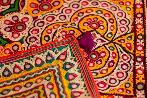 Needlework pattern and back,traditional Hungarian matyo embroidery motifs.han Stock Photos