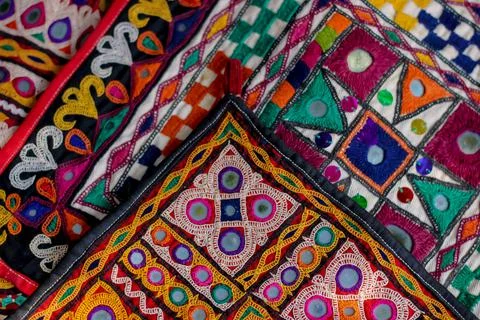 Needlework pattern and back,traditional Hungarian matyo embroidery motifs.han Stock Photos