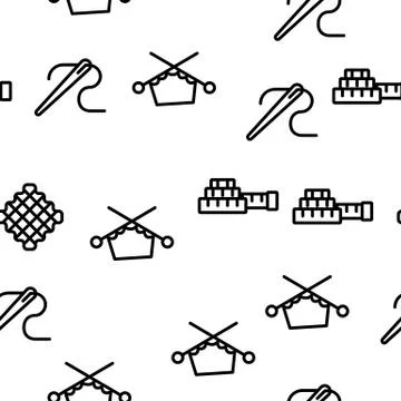 Needlework Vector Seamless Pattern Stockillustratie