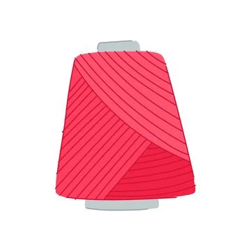 Needlework yarn wool cartoon vector illustration Stock Illustration