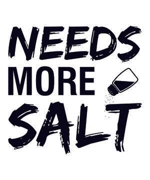 Needs More Salt Stock Illustration