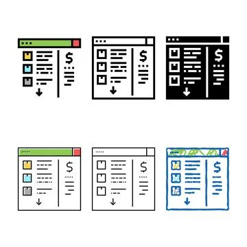 Needs recognition pack color icon vector Stock Illustration