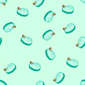 Neem tree jungle amazon isometric icon seamless pattern 库存插图
