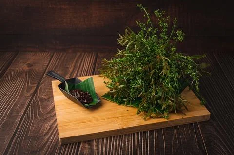 Neem Vegetables with Chili Paste Foto stock