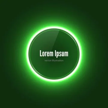 Neeon circle banner Stock-Illustration